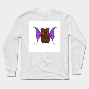 Fairy Bear Purple/Pink Wings Long Sleeve T-Shirt